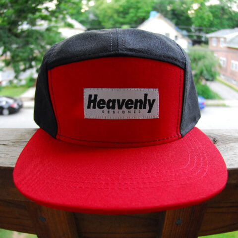 Black/Red/Red 5 Panel